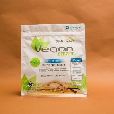 Chine Poche latérale de sacs de fond plat de gousset de Vmpet 120mm 130 microns de Vegan nutritionnel à vendre