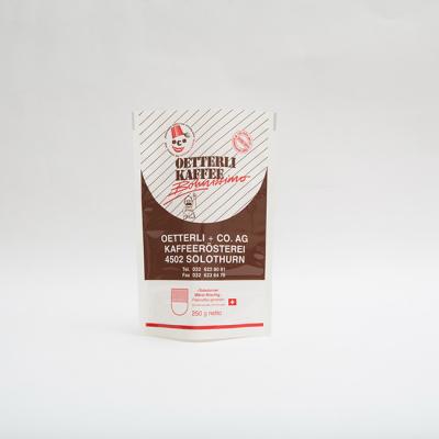 China Glatter Oberflächenkaffee-Verpackentaschen ohne Kaffee-Tasche des Reißverschluss-250g zu verkaufen