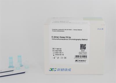 China Care 5Mins Cardiac Marker Test Kit 10mg / L Point Of Immunofluorescence D Dimer Kit for sale