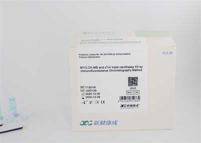 China inmunofluorescencia cardiovascular de CTnI Myo CK-MB del equipo de la prueba 400ul en venta