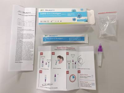 China Self Testing Nasopharynx Saliva Antigen Rapid Test Kit With 1Pcs / Box for sale