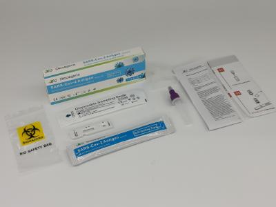 China Home Use COVID-19 Saliva Antigen Rapid Test Kit 1 Test/ Box 15 Minutes Result for sale