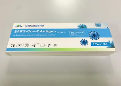 China Self COVID 19 Saliva Home Test Kit Latex Immunochromatography for sale