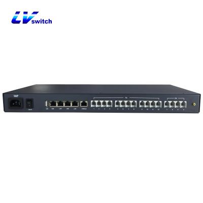 China Lvswitch IP PBX 800 Small SUP IP Phone PBX With Router Function 430x180x44mm for sale