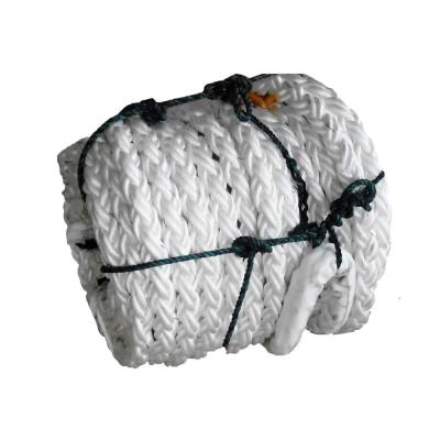 China Braided Soft Polypropylene Mooring Rope 80mm X 200m High Water Absorption for sale