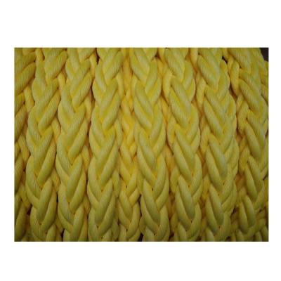 China Envíe el amarillo 80m m los x 220m de la cuerda del amarre del polipropileno del filamento del muelle 8 en venta