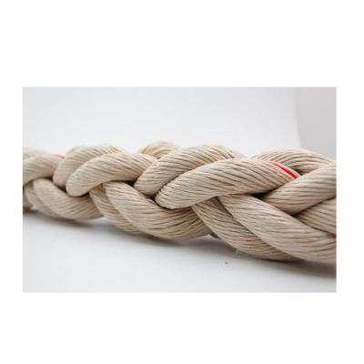 China Brown Polypropylene Mooring Line Rope 72mm x 220m Woven Bag Packing for sale