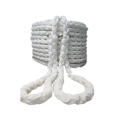 China 8 Strand Two Splice Eyes Mooring Line Rope PP Multifilament Hawser Wear Resistance for sale