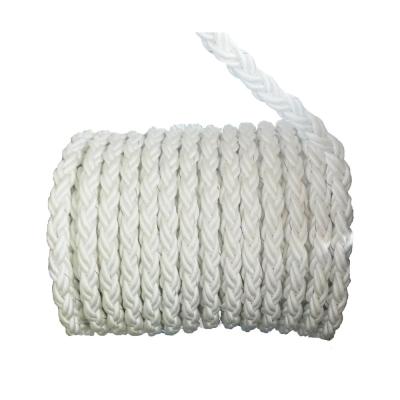 China 12 Strand Hollow Braid Polypropylene Rope  , Nylon Anchor Line Oil Resistance for sale