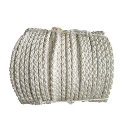 China Eight Strand Multifilament Nylon Mooring Rope 36mm X 500m Strong Stickiness for sale