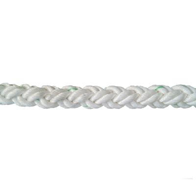 China 40mm X 220m Double Braided Dock Line , 3 Strand Nylon Dock Lines UV Resistance for sale