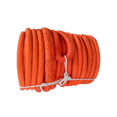 China Red UHMWPE Fiber Rope Polyester Cover 48mm X 150m Anti Seawater Lower Creep for sale