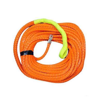 中国 UtvオフロードUHMWPE繊維ロープ10mm x 30mの高性能のオレンジ 販売のため