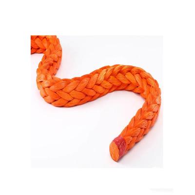 中国 多数の繊維軍の企業のために抵抗力があるオレンジUHMWPE繊維ロープの土 販売のため
