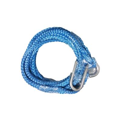 China 5mm x 6m trailer winch rope blue color with S hook uhmwpe fiber rope for sale