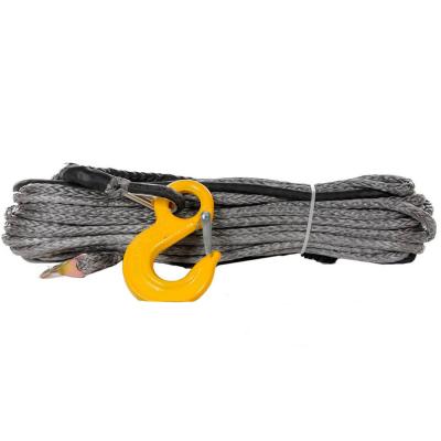 China 12mm*40m Grey Atv Utv Winch Rope Excellent Tatigue Resistance Long Working Life for sale