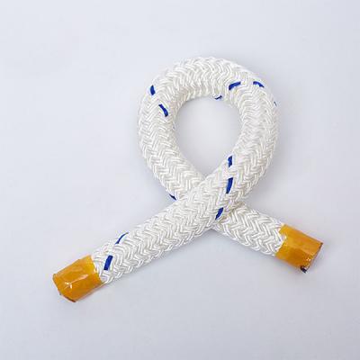 China 24 Strand 28mm Double Braid Polypropylene Rope Good Elasticity Color Retention for sale
