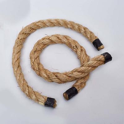 China Natural Fiber Thick Manila 3 Strand Polyester Rope Braided Jacket Cover for sale