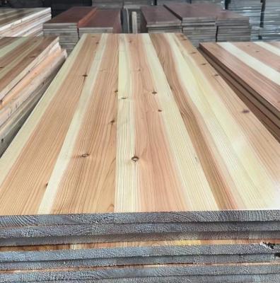 China 12-30mm AB Grade Custom Painted Solid Wood Joint Panel For Fir Cedar Board for sale