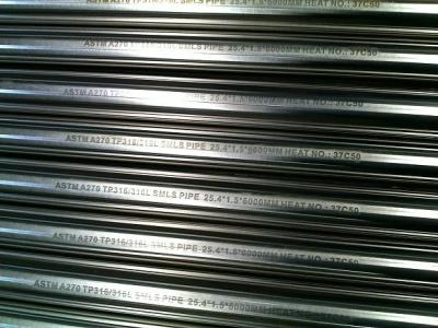 China 201 304 316L Food Grade Stainless Steel Tubing , 6mm to 600mm OD for sale