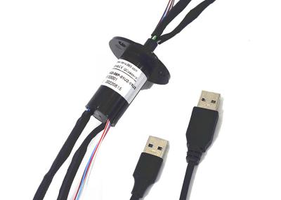 China 2 USB Operation Speed 300rpm Capsule Slip Ring Engineering Plastic Material for sale