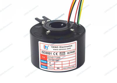China 4 Circuits Signal Slip Ring 600rpm 17mm Through Hole For Industry Application for sale