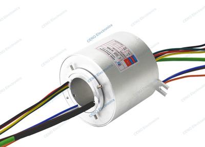 China OEM / ODM Megabit Ethernet Slip Ring Through Hole 50mm Combined Electrical Swivel for sale