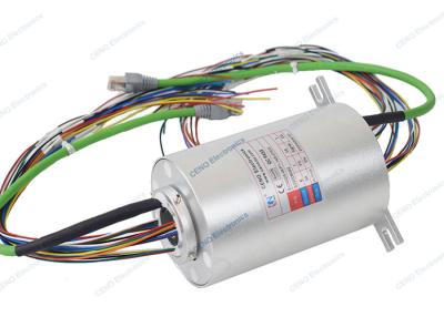 China 0 - 380V AC / DC Ethernet Signal Slip Ring Compabitle With 6 Circuits Electrical Collector for sale