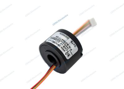 China 4*1A Mini Slip Ring With Capsule Through Hole Rotary Electrical Interface for sale