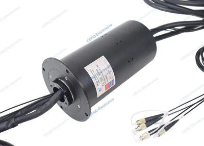 China Industry Fiber Optic Rotary Joint Design Integrated Slip Ring With FORJ for sale