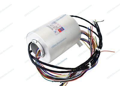 China Power / Encoder Integrated Slip Ring With Through Hole Rotary Electrical Joint for sale