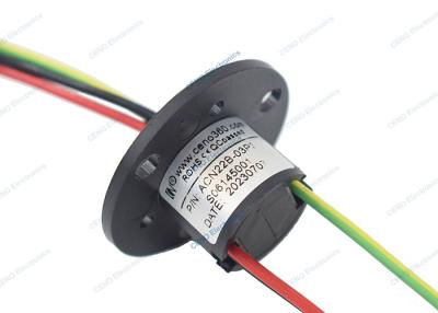 China Miniature 300rpm Capsule Slip Ring With Small Power Rotating Electrical Connector for sale