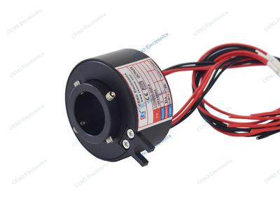 China Hollow Bore Electrical 500rpm Power Slip Ring With Through Hole Electric Collector for sale