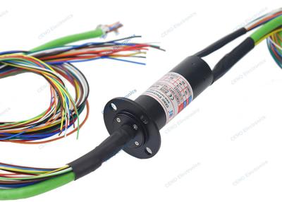 China Miniature 250rpm Ethernet Slip Ring Capsule Electrical Collector for sale