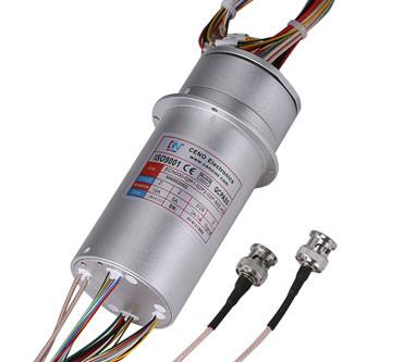 China HD SDI HDMI Slip Ring Combine , Signal Channel Power Slip Ring Low Contact Resistance for sale