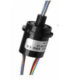 China 0.1m Ω Rotating Electrical Connector Slip Ring​ 22mm OD Small Size Automatic Arm for sale