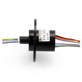 China 18 Circuit Number Signal Slip Ring Less Noise Continuous Transmission for sale