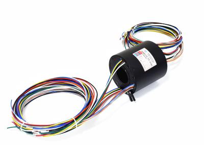China IP54 Through Bore Slip Ring , Electrical Swivel Joint 0 - 300rpm Rotate Speed for sale
