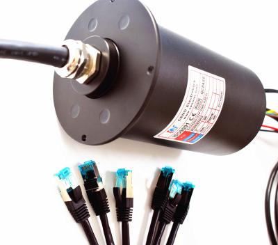 中国 3つのチャネル ギガビットのイーサネット スリップ リング、ケーブルのスリップ リング電圧380 VACの評価の 販売のため