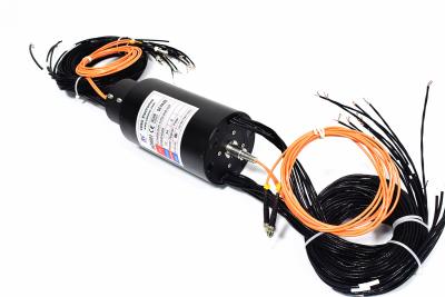 China Reliable Performance Fiber Optic Rotary Joint , Integrate Power Slip Ring for sale