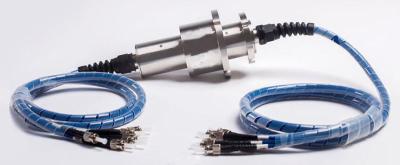 China Rotation Speed 150 Fiber Electrical Slip Ring Compatible With Data Bus Protocols for sale