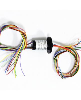 China Maintenance-Free Small Size Slip Ring 18 Wires With Power Signal Transmit Flange Mounting for sale