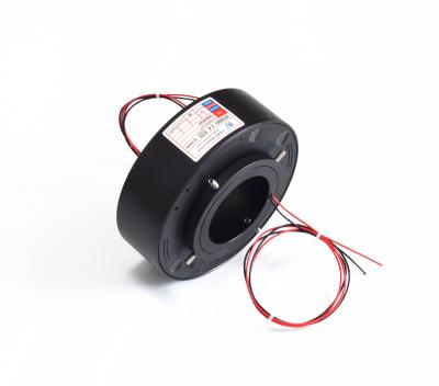 China 50mm ID Miniature Through Bore Slip Ring 300rpm Rotation For Motion Simulator for sale