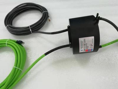 China 1000M Ethernet Slip Ring 38.1mm Through Bore Size 10m Cable Length For Amusement for sale