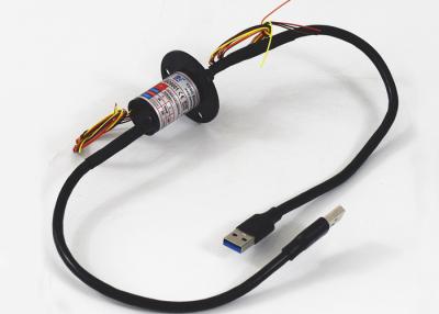 China USB 3.0 Capsule Slip Ring plastic Housing Fast Transmission Rates With PWM Signal for sale