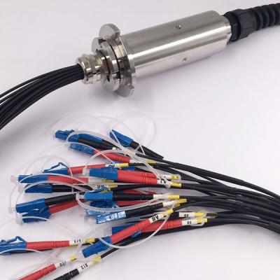 China Multi - Channel Fiber Optical Rotary Joint IP54 38mm Wave Length 300rpm Speed for sale