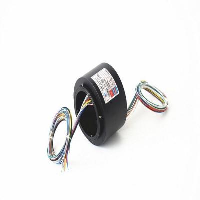 China 0~380VAC 60rpm Hollow Shaft 80mm Through Bore Slip Ring for sale