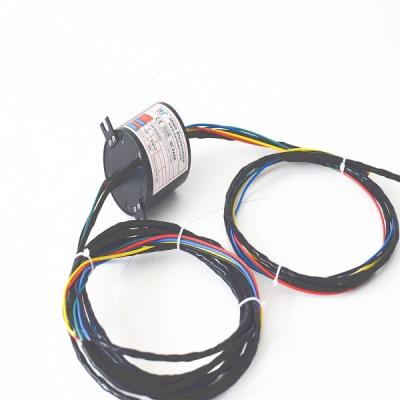 China Aluminium Alloy Housing 300 Rpm Waterproof Slip Ring Solid Bore for sale