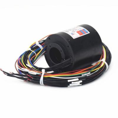 China Military Aluminium alloy Industrial Slip Ring Solid Through Bore For Display for sale