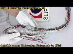 Low Temperature Capsule Slip Ring Hdmi Signal With 27 Circuits And 60 Rpm